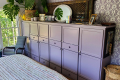 This customer had just the right empty wall for this master suite dresser. Note the shoe drawers at the bottom!